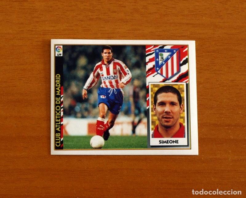 Cromos de f&uacute;tbol: Atl&eacute;tico Madrid - Simeone - Baja - Ediciones Este Liga 1997-1998, 97-98 - Nunca pegado