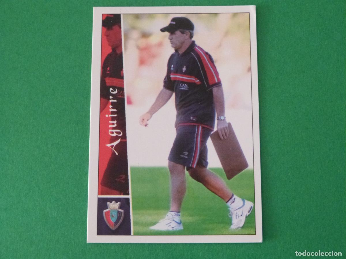 Cromos de f&uacute;tbol: TRADING CARD FUTBOL AGUIRRE AT. OSASUNA N&ordm; 435 FICHAS LIGA MUNDICROMO 2002-2003/02-03
