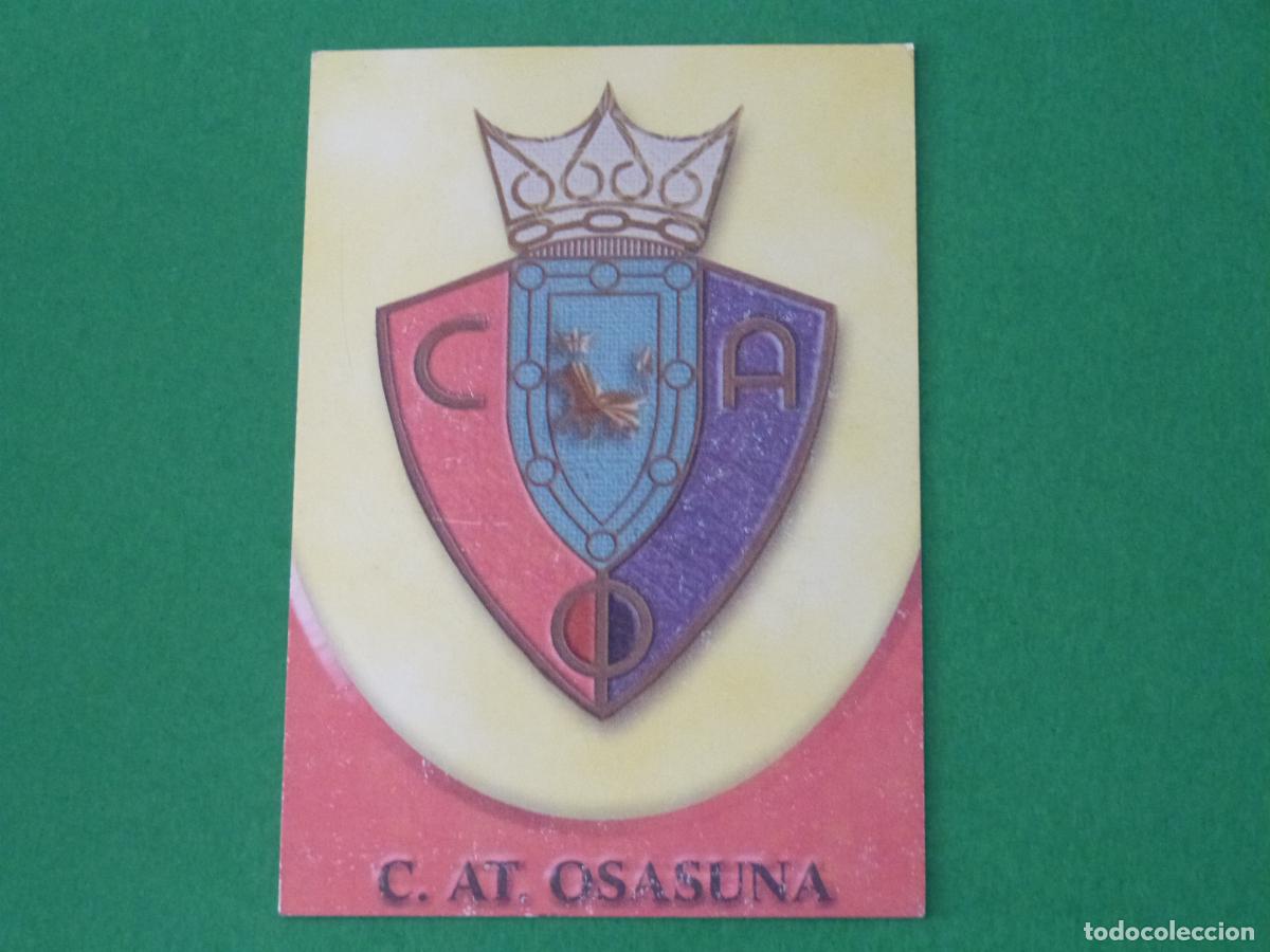 Figurine di Calcio: TRADING CARD FUTBOL ESCUDO AT. OSASUNA N&ordm; 433 FICHAS LIGA MUNDICROMO 2002-2003/02-03