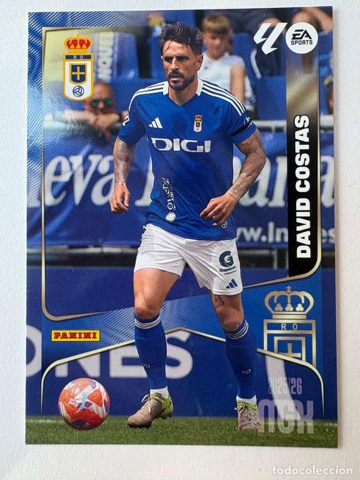 Cromos de f&uacute;tbol: Carta David Costas Oviedo 277 Megacracks 2025-26