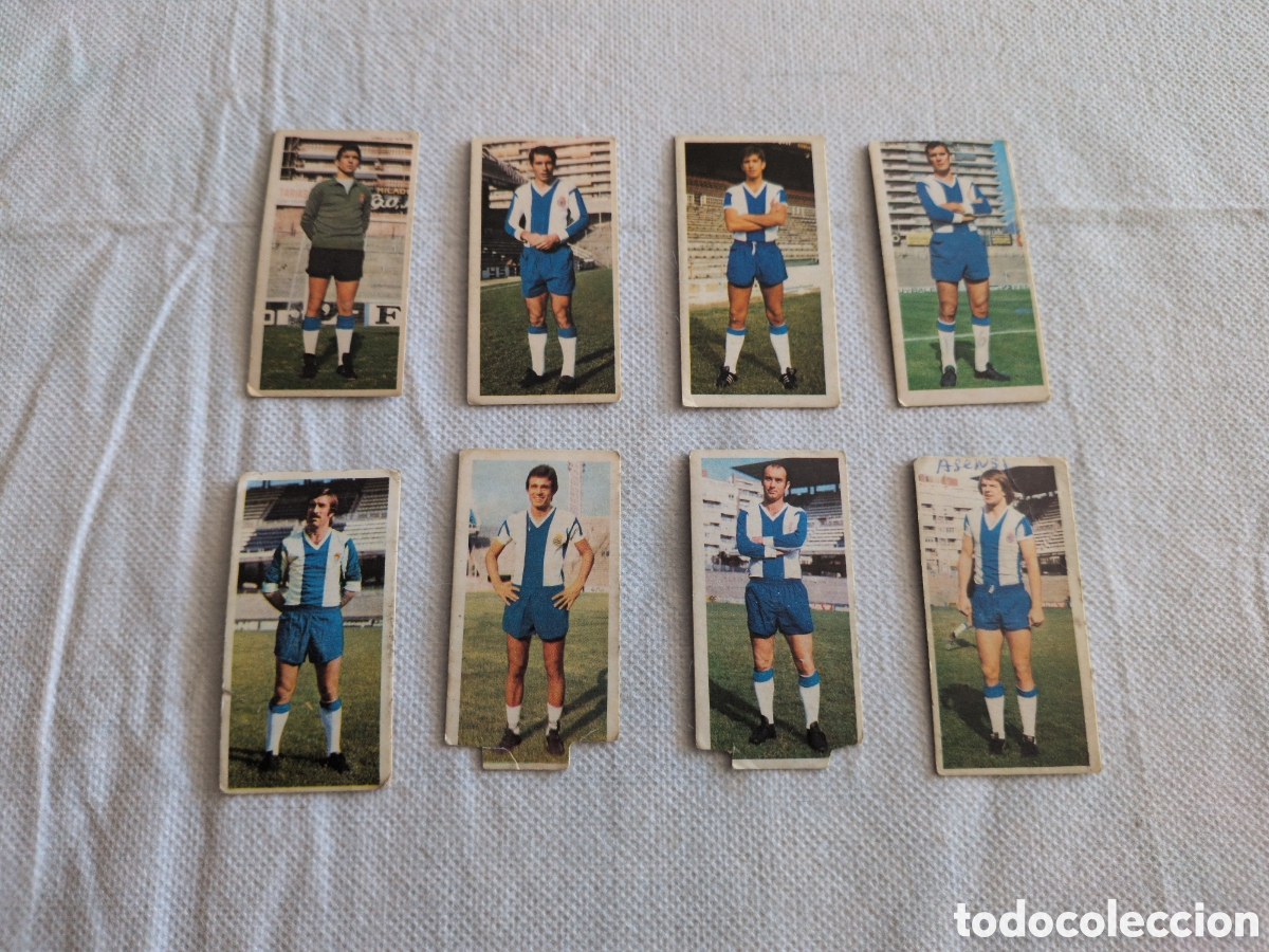 Figurine di Calcio: Lote de 8 cromos de Espa&ntilde;ol. liga 75/76. Colecciones Este.