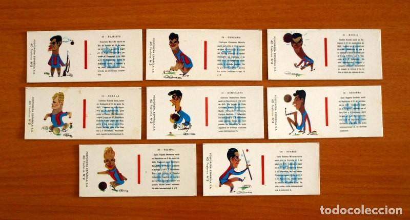 Figurine di Calcio: Barcelona -Fosforera Espa&ntilde;ola-A&ntilde;os 60-8 cajas de cerillas plancha-Kubala-Suarez-Genasa entre otros