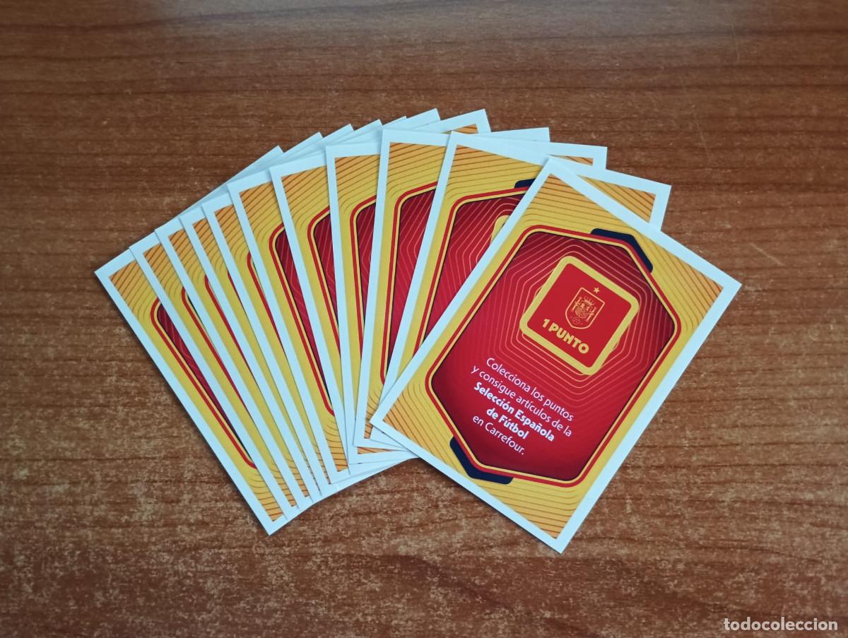 Cromos de f&uacute;tbol: Lote 11 puntos - Colecci&oacute;n oficial Selecci&oacute;n Espa&ntilde;ola de F&uacute;tbol - Espa&ntilde;a 2026 - Carrefour - Panini