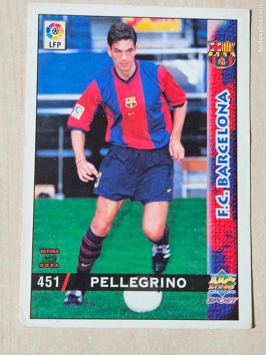 Cromos de Futebol: N&ordm; 451 PELLEGRINO - MUNDICROMO - FICHAS DE LA LIGA 98 99 - ULTIMA HORA I
