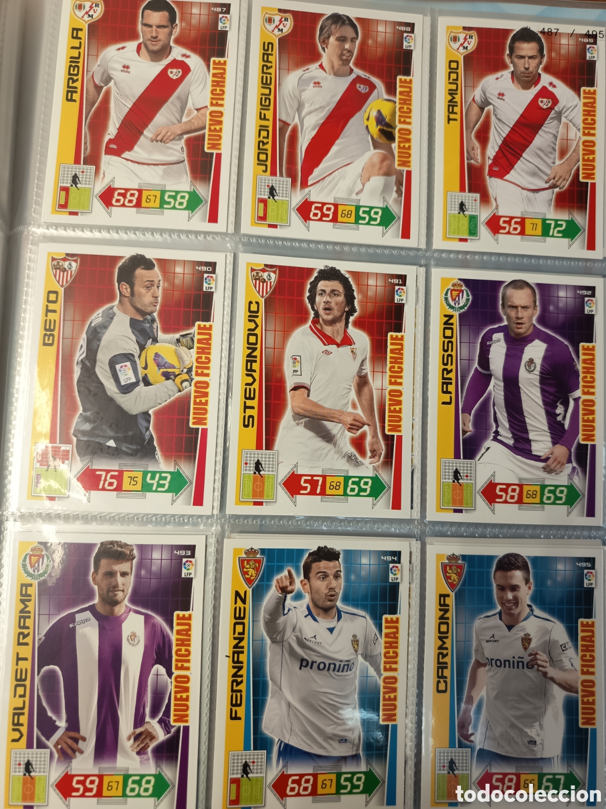Fu&szlig;ball-Sticker: NUEVO FICHAJE 495 CARMONA ADRENALYN XL LIGA 2012 2013 12-13
