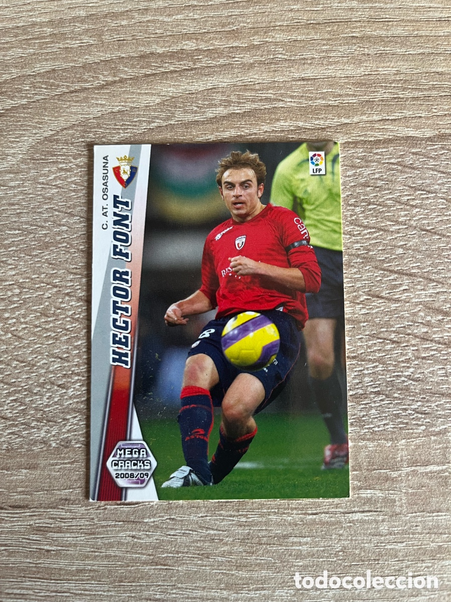 Fu&szlig;ball-Sticker: 227 H&Eacute;CTOR FONT MEGACRACKS MGK 2008 2009 08 09 OSASUNA