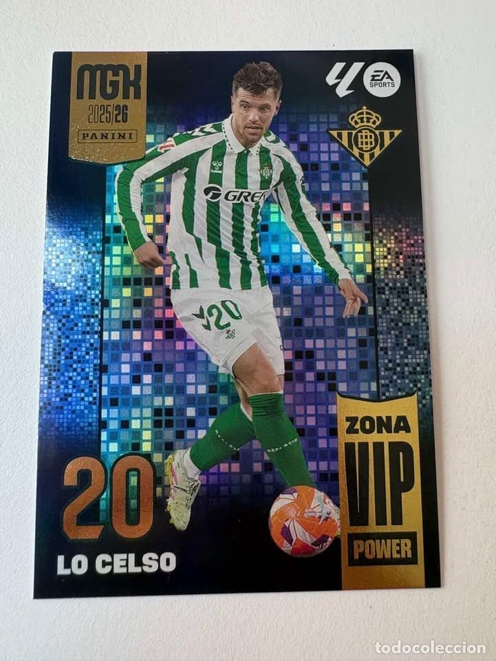 Cromos de f&uacute;tbol: Carta Lo Celso Betis Zona Vip Power 401 Megacracks 2025-26