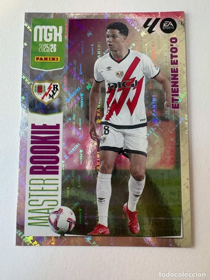 Cromos de f&uacute;tbol: Carta Etienne Esto'o Rayo Vallecano Master Rookie 409 Megacracks 2025-26