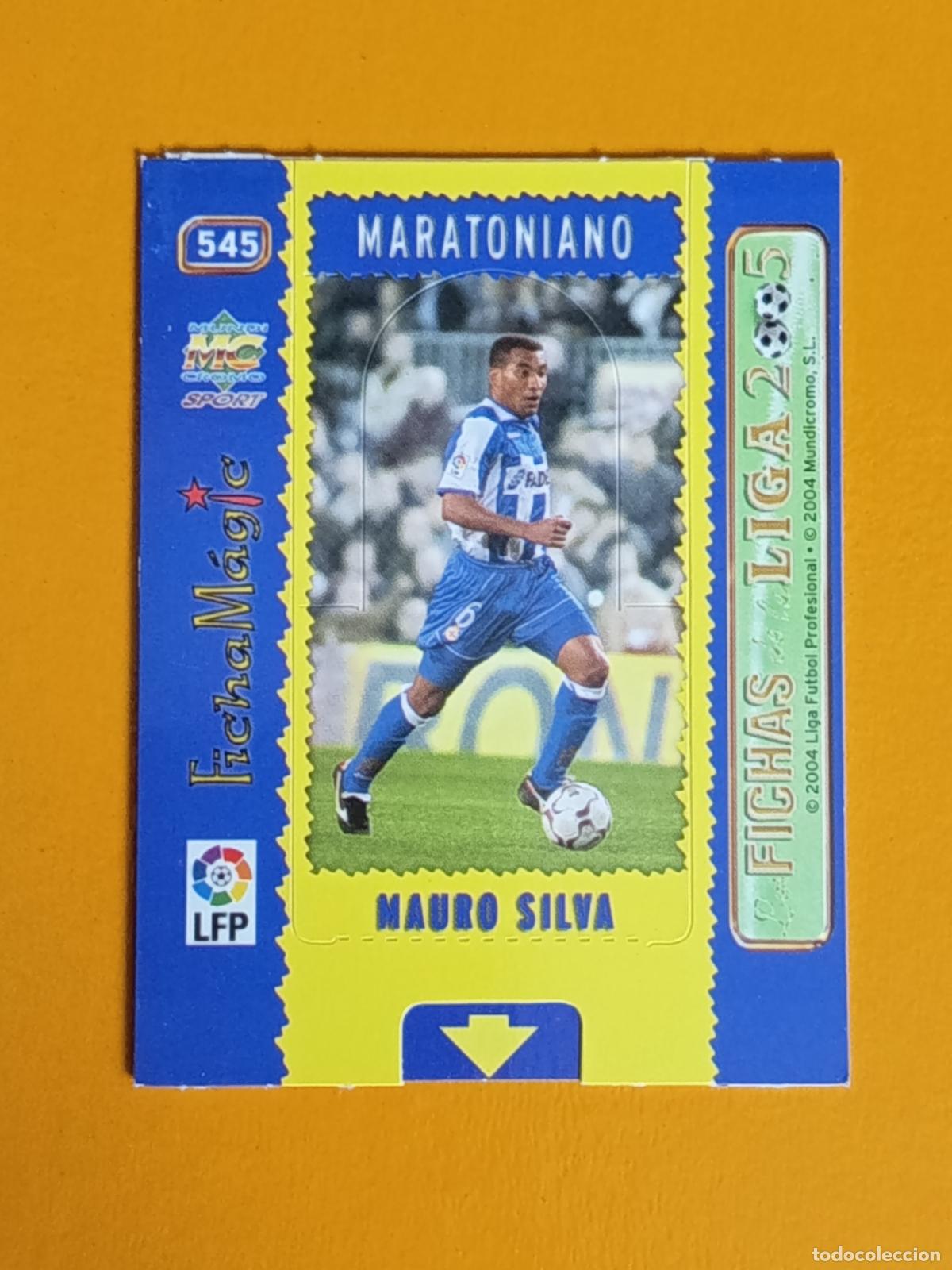 Cromos de f&uacute;tbol: 545 MAURO SILVA. FICHA MAGIC. DEPORTIVO LA CORU&Ntilde;A. LAS FICHAS DE LA LIGA 2005. MUNDICROMO