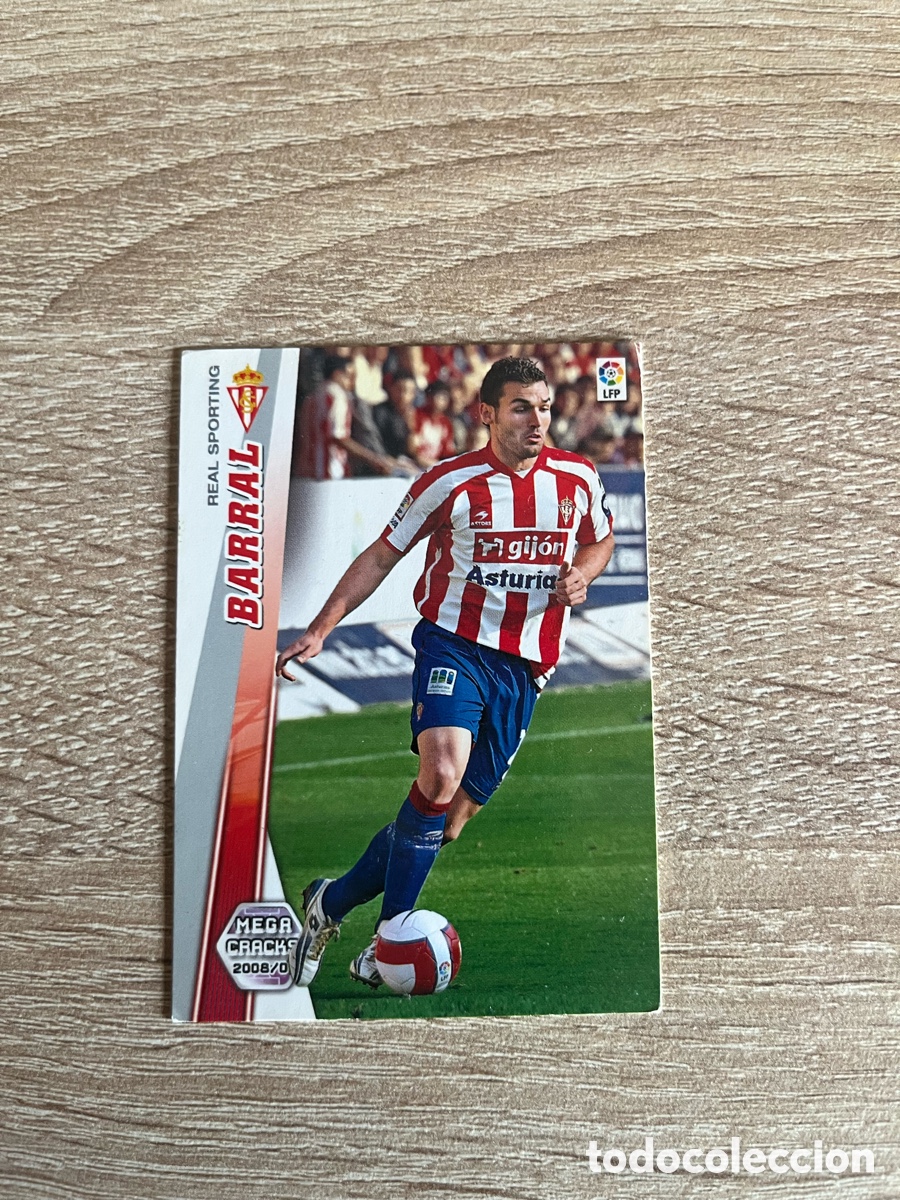 Fu&szlig;ball-Sticker: 306 BARRAL MEGACRACKS MGK 2008 2009 08 09 SPORTING DE GIJ&Oacute;N