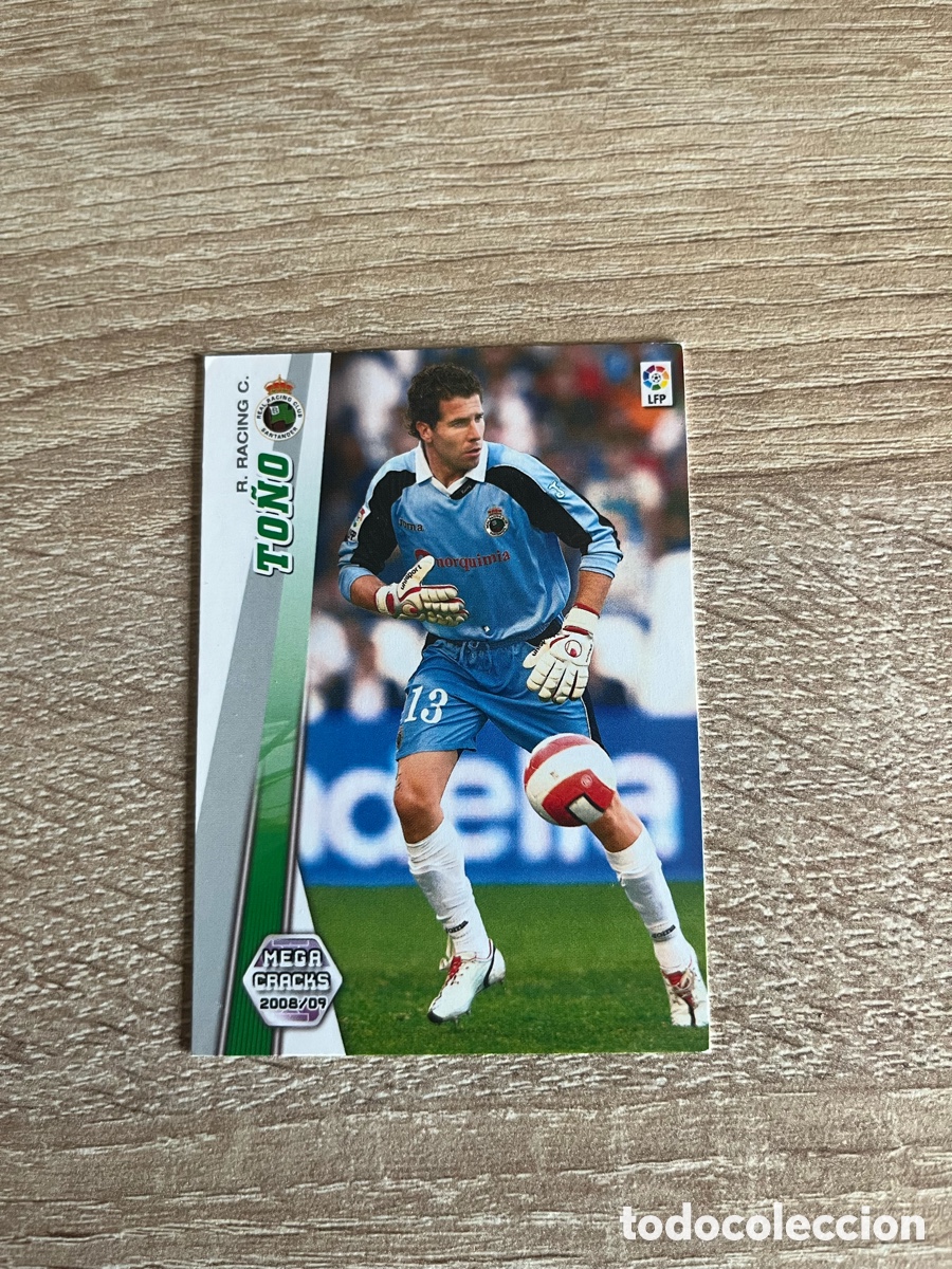 Fu&szlig;ball-Sticker: 236 TO&Ntilde;O MEGACRACKS MGK 2008 2009 08 09 RACING DE SANTANDER