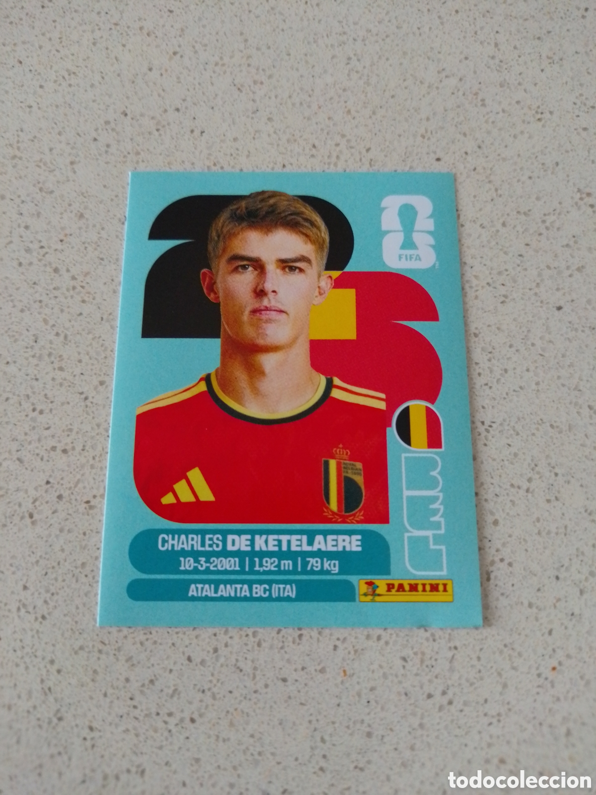 Cartes &agrave; collectionner de Football: CROMO NUMERO 17 DE KETELAERE BELGICA. MUNDIAL 2026. PANINI.