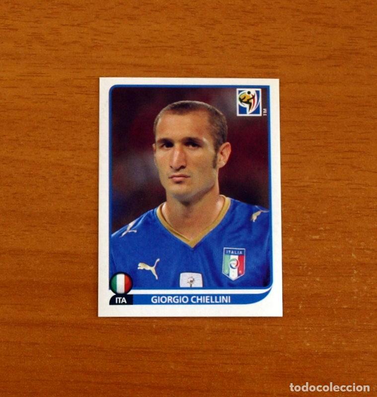 Figurine di Calcio: Italia -N&ordm; 414 Giorgio Chiellini -Mundial South Africa 2010 FIFA World Cup-Panini -Nunca Pegado