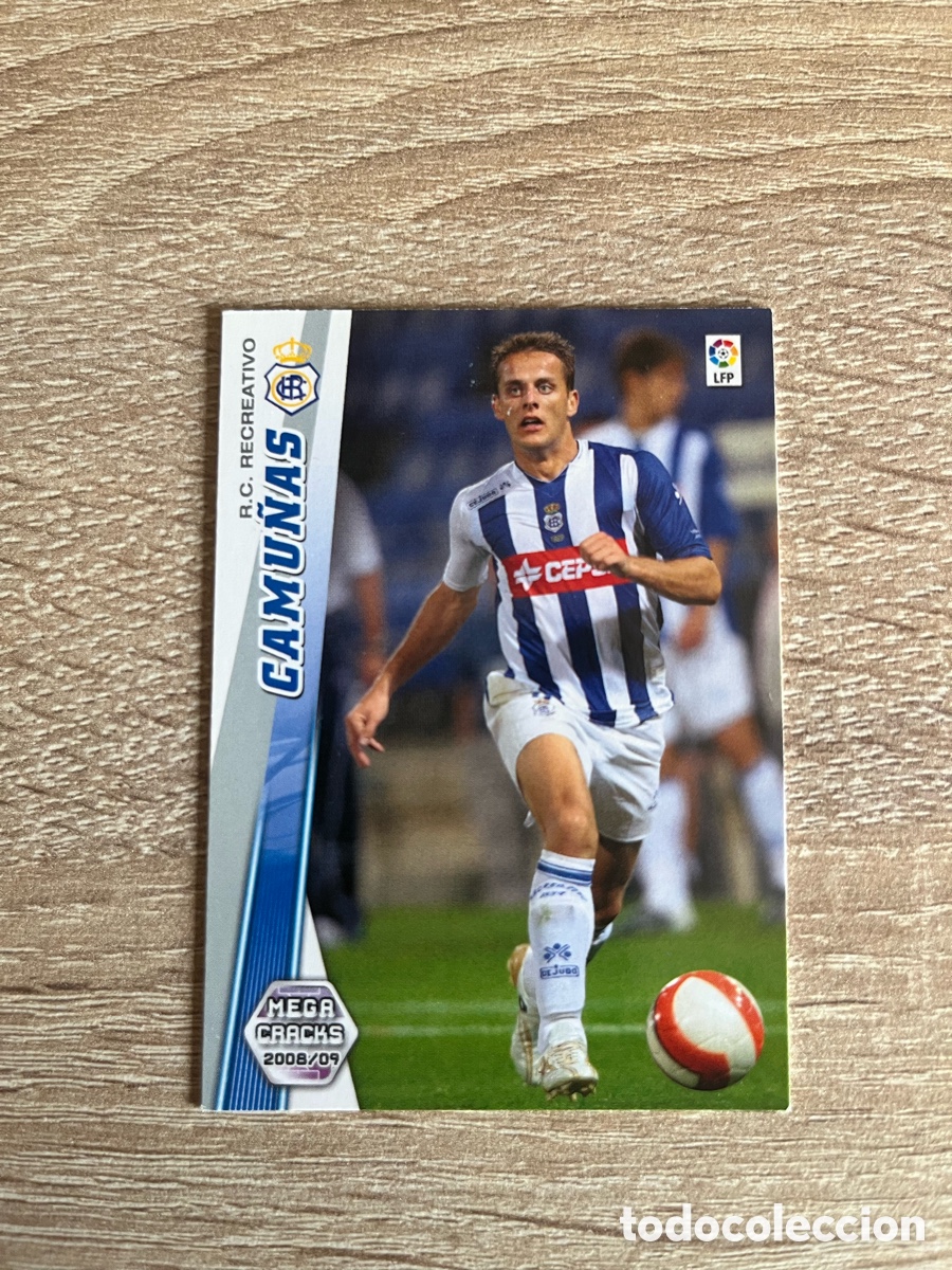 Cartes &agrave; collectionner de Football: 266 CAMU&Ntilde;AS MEGACRACKS MGK 2008 2009 08 09 RECREATIVO DE HUELVA