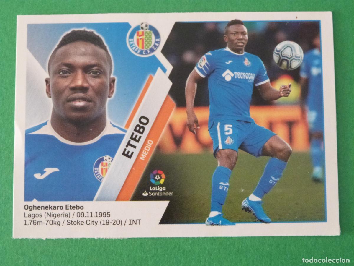 Cromos de f&uacute;tbol: CROMO FUTBOL ETEBO GETAFE C.F. SIN PEGAR FICHAJE N&ordm; 21 INVIERNO LIGA ESTE 2019-2020/19-20