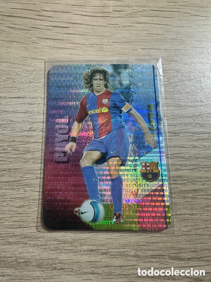 Cromos de Futebol: N&ordm; 52 PUYOL BARCELONA SECURITY HORIZONTAL IMPOSIBLE LAS FICHAS DE LA LIGA 2008 MUNDICROMO 2008