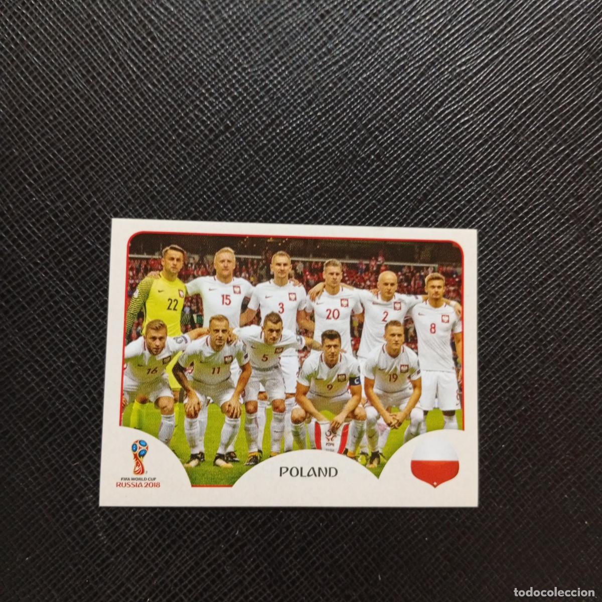 Fu&szlig;ball-Sticker: 593 ALINEACION POLONIA PANINI MUNDIAL RUSIA 2018 CROMO FUTBOL 18 - SIN PEGAR - CJ2
