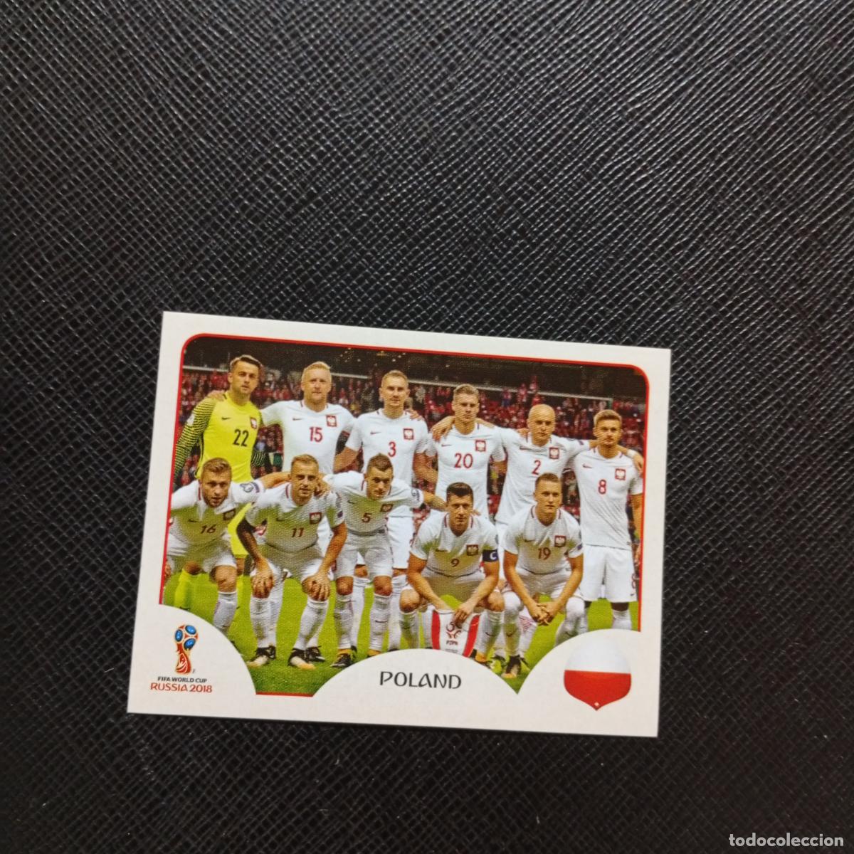 Fu&szlig;ball-Sticker: 593 ALINEACION POLONIA PANINI MUNDIAL RUSIA 2018 CROMO FUTBOL 18 - SIN PEGAR - CJ2