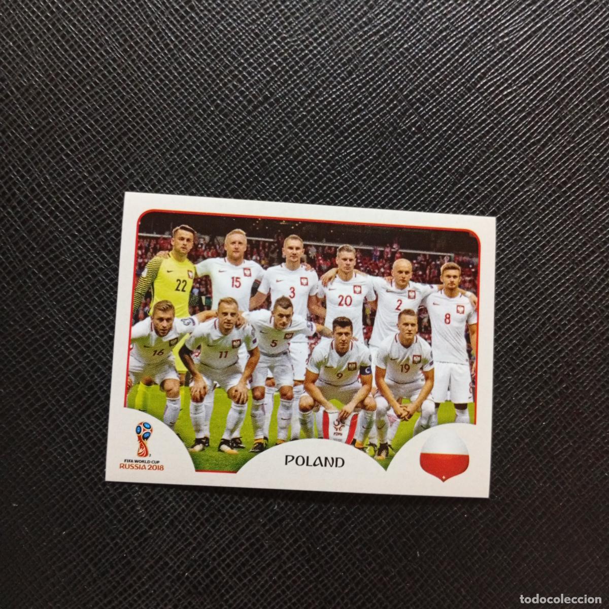 Fu&szlig;ball-Sticker: 593 ALINEACION POLONIA PANINI MUNDIAL RUSIA 2018 CROMO FUTBOL 18 - SIN PEGAR - CJ2