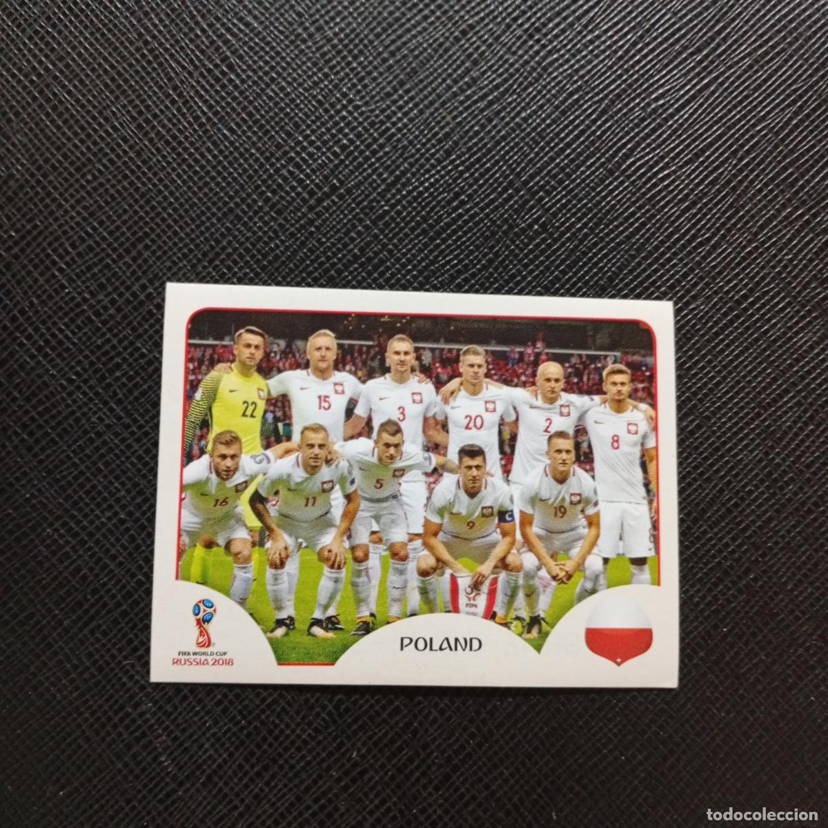 Fu&szlig;ball-Sticker: 593 ALINEACION POLONIA PANINI MUNDIAL RUSIA 2018 CROMO FUTBOL 18 - SIN PEGAR - CJ2 ..