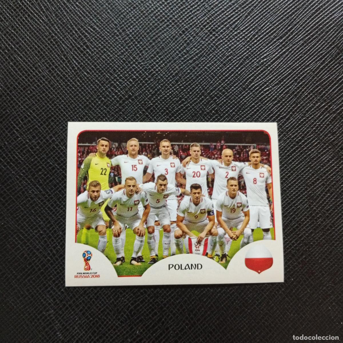 Fu&szlig;ball-Sticker: 593 ALINEACION POLONIA PANINI MUNDIAL RUSIA 2018 CROMO FUTBOL 18 - SIN PEGAR - CJ2 ....