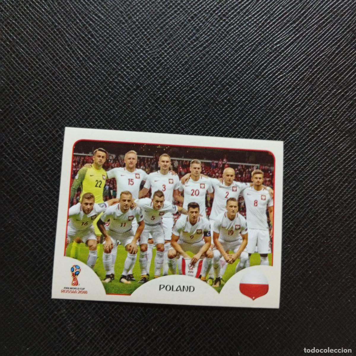 Fu&szlig;ball-Sticker: 593 ALINEACION POLONIA PANINI MUNDIAL RUSIA 2018 CROMO FUTBOL 18 - SIN PEGAR - CJ2 ....