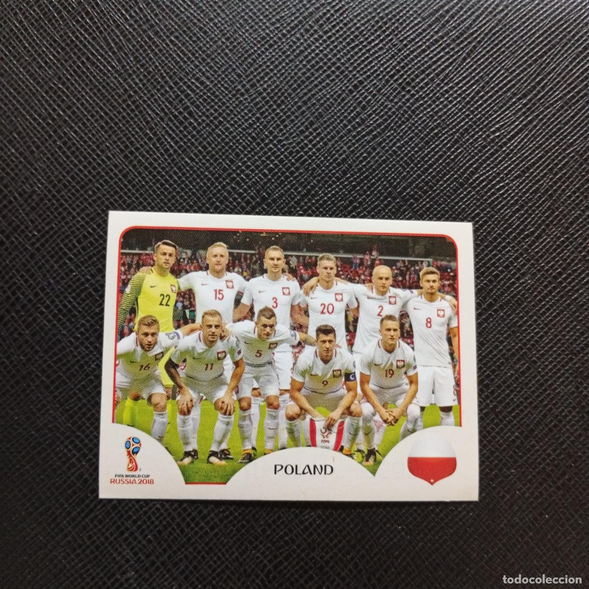 Fu&szlig;ball-Sticker: 593 ALINEACION POLONIA PANINI MUNDIAL RUSIA 2018 CROMO FUTBOL 18 - SIN PEGAR - CJ2 ....