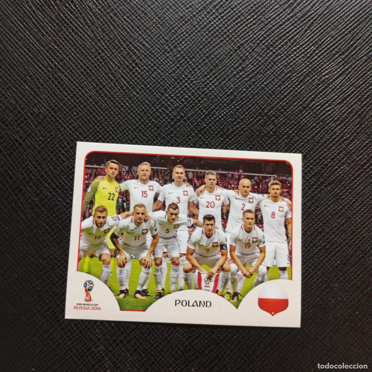 Fu&szlig;ball-Sticker: 593 ALINEACION POLONIA PANINI MUNDIAL RUSIA 2018 CROMO FUTBOL 18 - SIN PEGAR - CJ2 ....