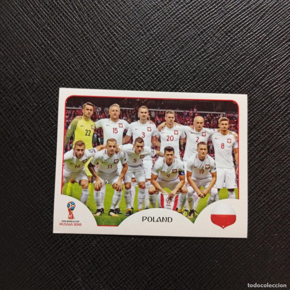 Cromos de Futebol: 593 ALINEACION POLONIA PANINI MUNDIAL RUSIA 2018 CROMO FUTBOL 18 - SIN PEGAR - CJ2 ....