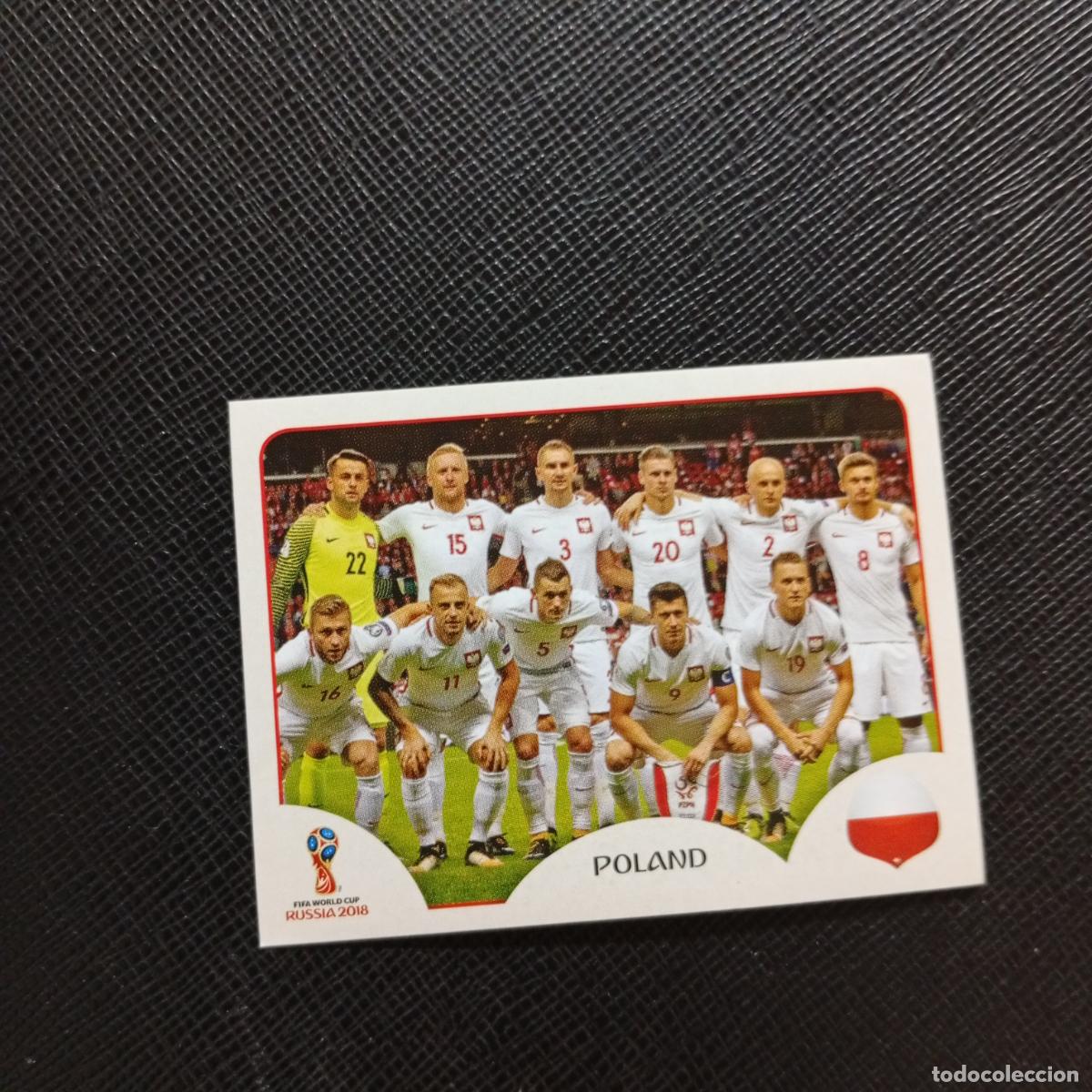 Cromos de Futebol: 593 ALINEACION POLONIA PANINI MUNDIAL RUSIA 2018 CROMO FUTBOL 18 - SIN PEGAR - CJ2 .....