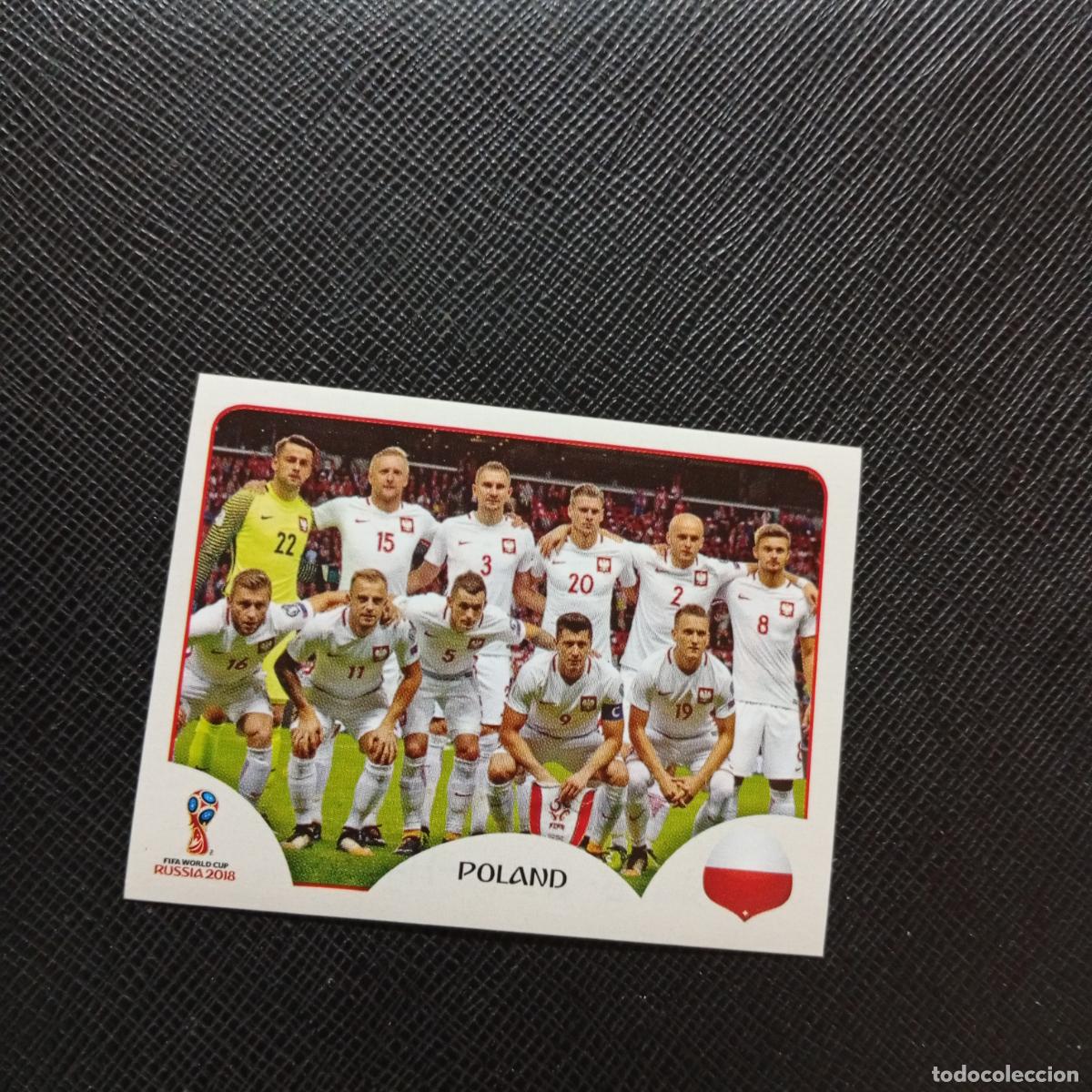 Cromos de Futebol: 593 ALINEACION POLONIA PANINI MUNDIAL RUSIA 2018 CROMO FUTBOL 18 - SIN PEGAR - CJ2 ......