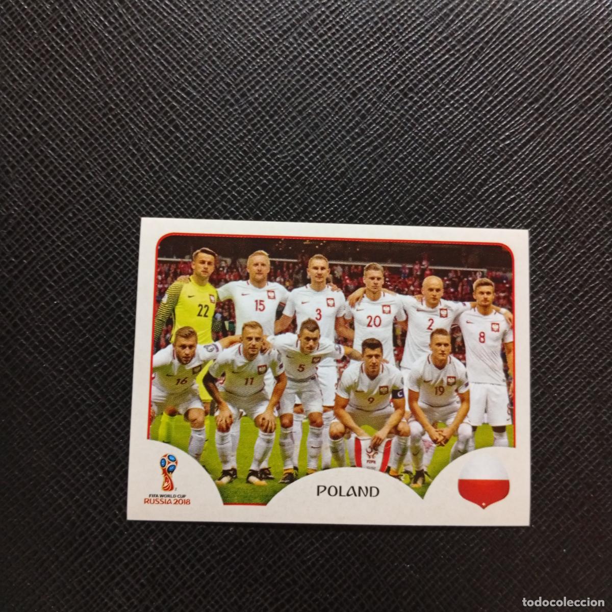 Cromos de Futebol: 593 ALINEACION POLONIA PANINI MUNDIAL RUSIA 2018 CROMO FUTBOL 18 - SIN PEGAR - CJ2 .......