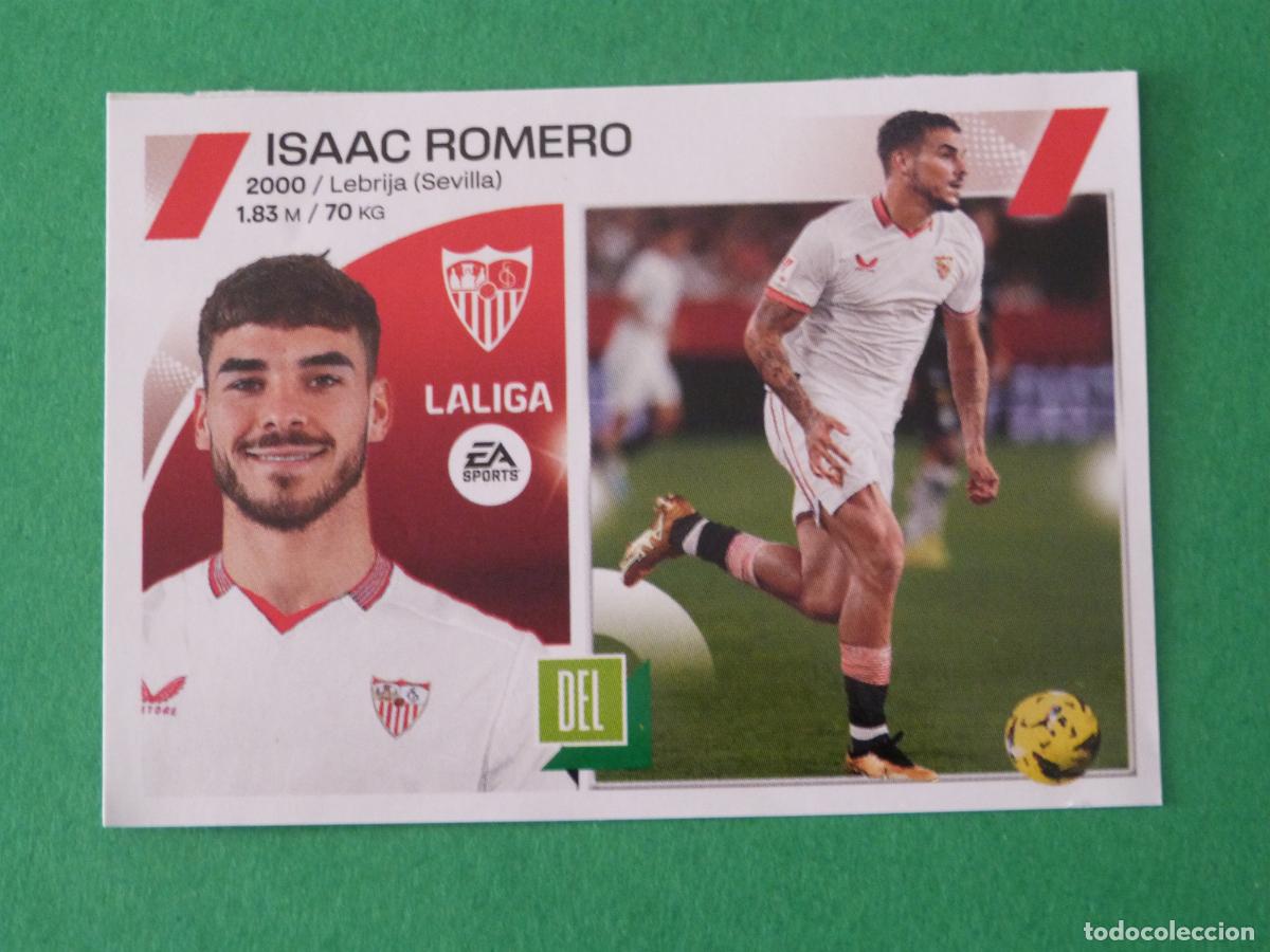 Cromos de Futebol: CROMO FUTBOL ISAAC ROMERO SEVILLA F.C. SIN PEGAR FICHAJE N&ordm; 33 INVIERNO LIGA ESTE 2023-2024/23-24