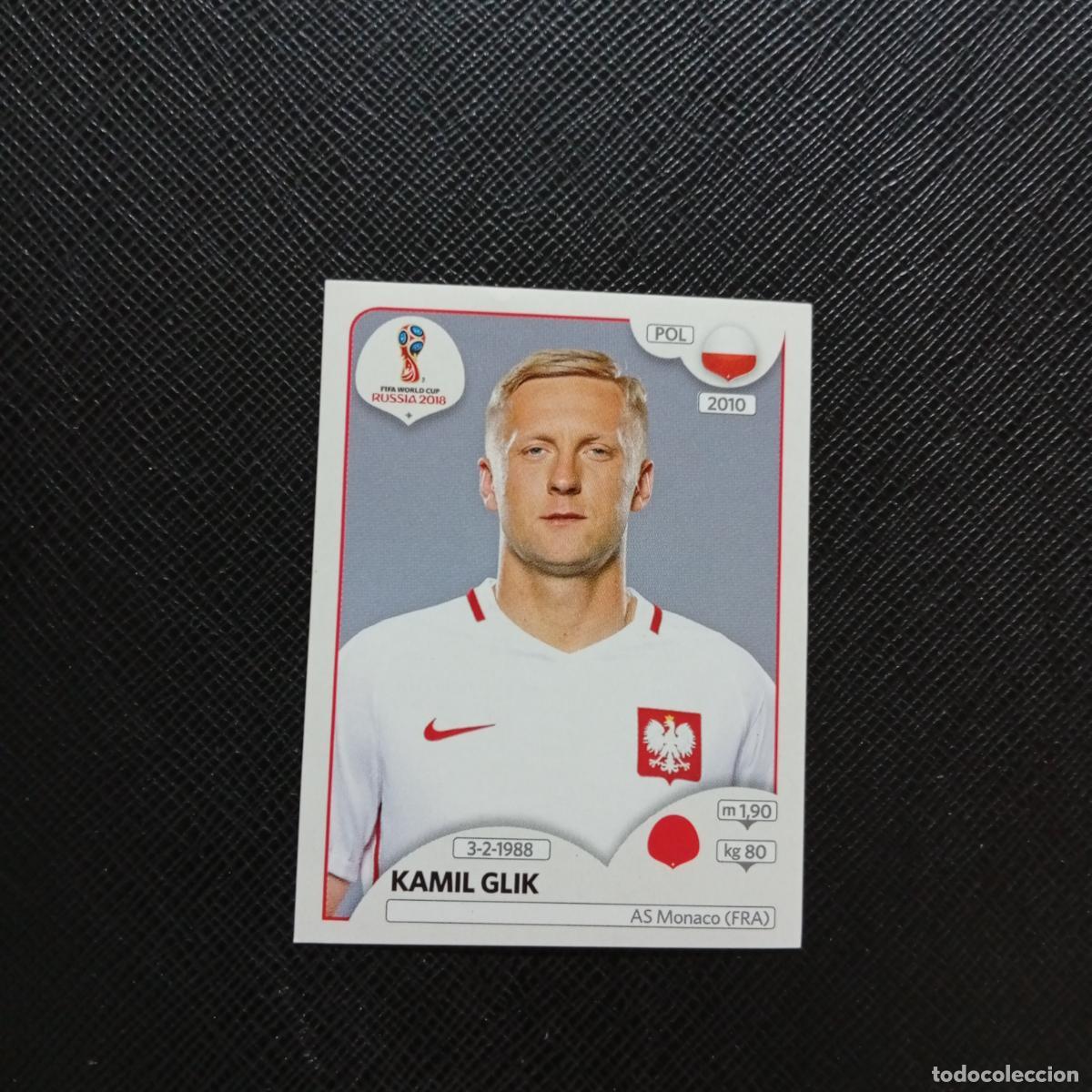 Cromos de f&uacute;tbol: 597 KAMIL GLIK POLONIA PANINI MUNDIAL RUSIA 2018 CROMO FUTBOL 18 - SIN PEGAR - CJ2 .
