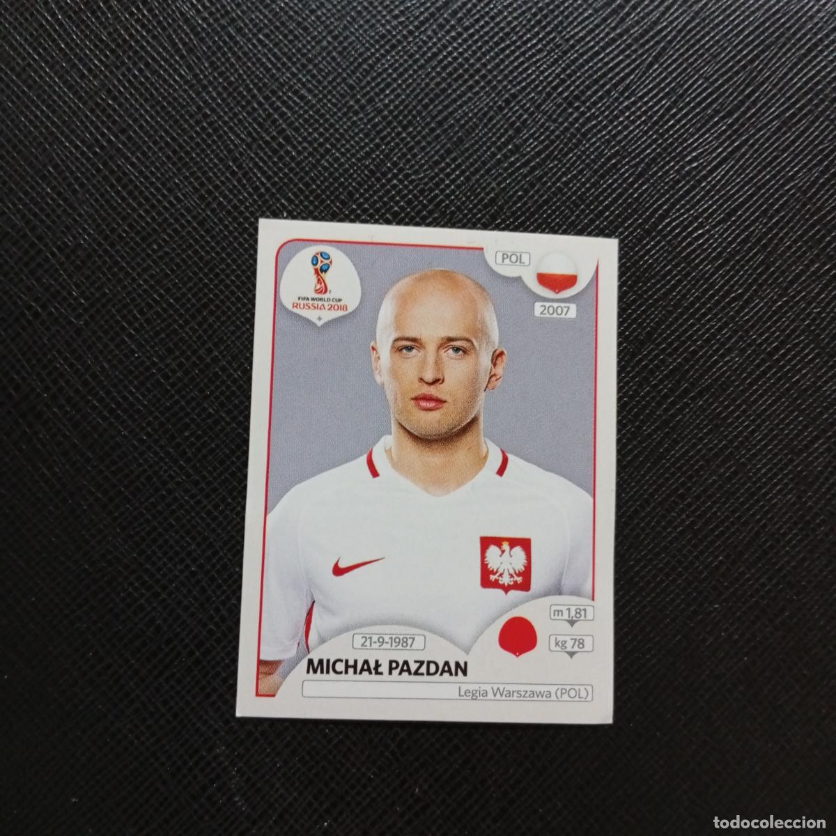 Cromos de f&uacute;tbol: 598 MICHAL PAZDAN POLONIA PANINI MUNDIAL RUSIA 2018 CROMO FUTBOL 18 - SIN PEGAR - CJ2