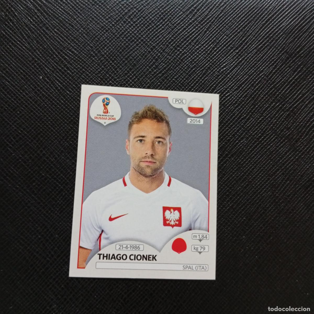 Cromos de f&uacute;tbol: 599 THIAGO CIONEK POLONIA PANINI MUNDIAL RUSIA 2018 CROMO FUTBOL 18 - SIN PEGAR - CJ2
