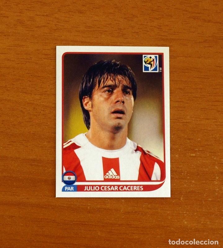 Cromos de f&uacute;tbol: Paraguay -N&ordm; 435 Julio C&eacute;sar Caceres -Mundial South Africa 2010 FIFA World Cup-Panini -Nunca Pegado