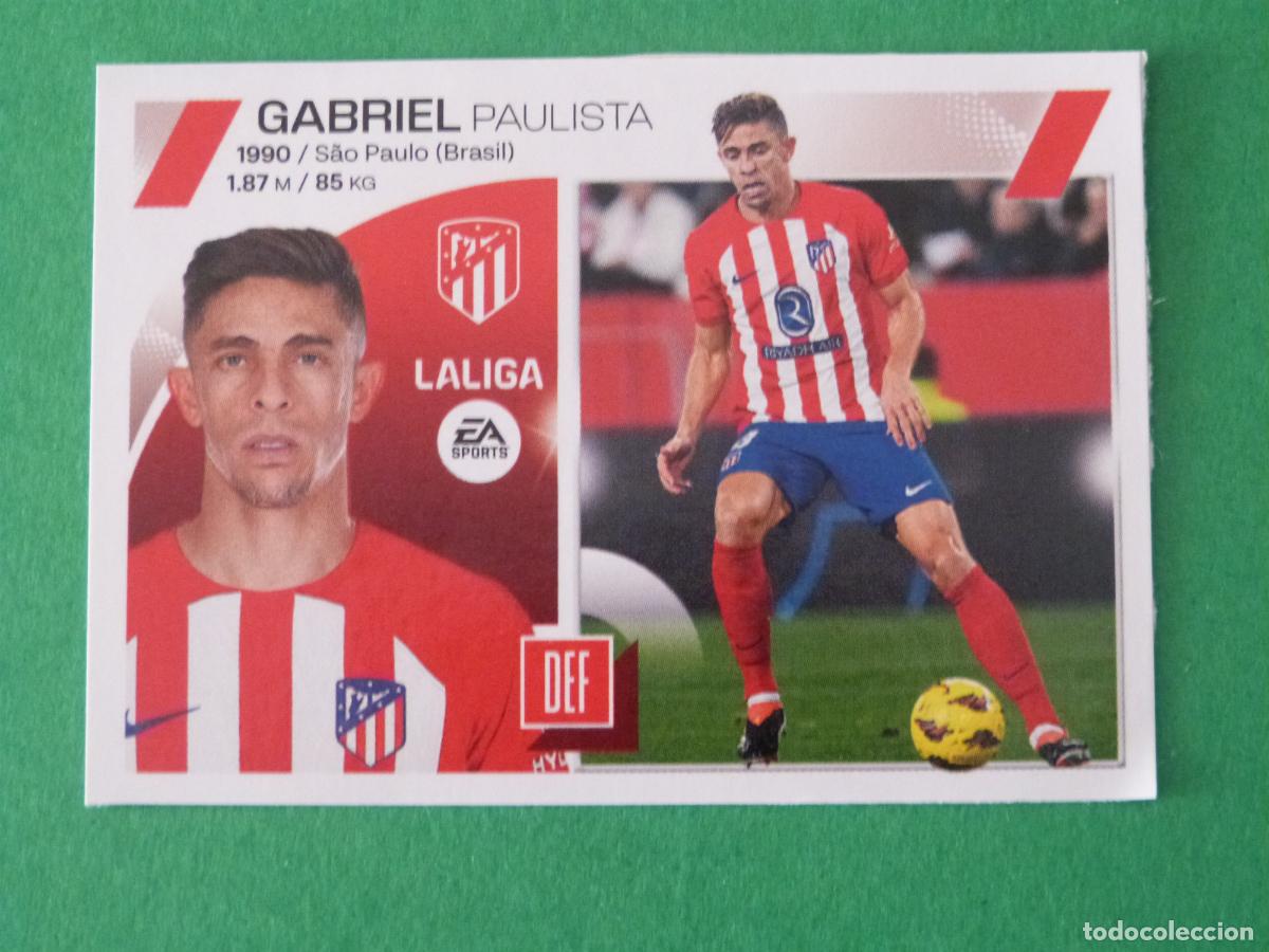 Cromos de f&uacute;tbol: CROMO FUTBOL GABRIEL ATLETICO DE MADRID SIN PEGAR FICHAJE N&ordm; 7 INVIERNO LIGA ESTE 2023-2024/23-24