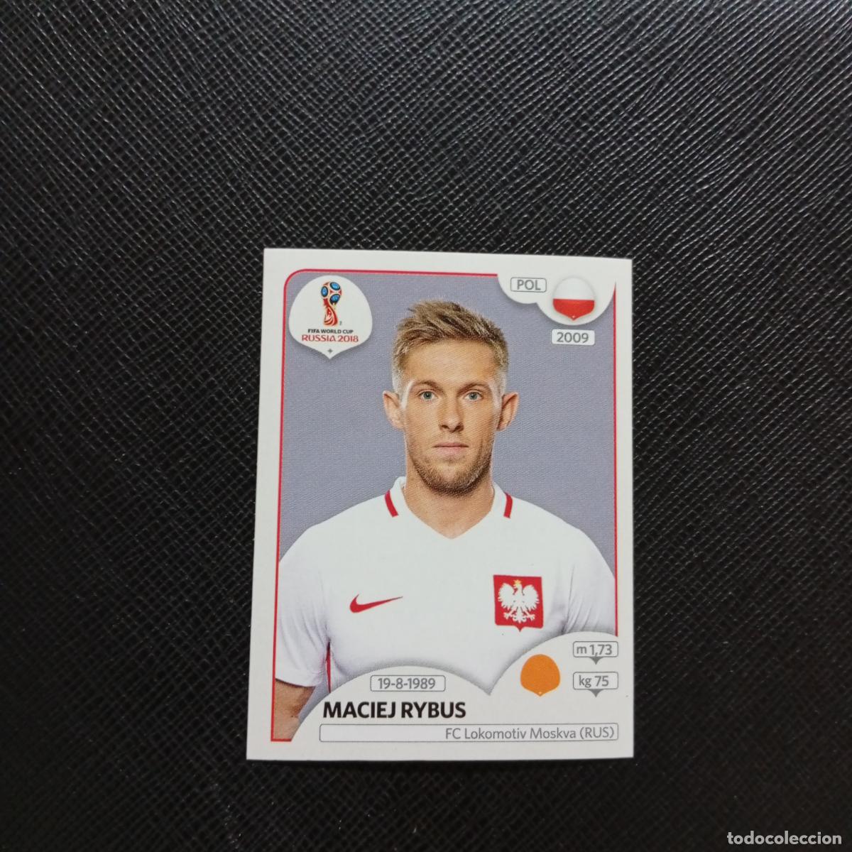 Cromos de f&uacute;tbol: 602 MACIEJ RYBUS POLONIA PANINI MUNDIAL RUSIA 2018 CROMO FUTBOL 18 - SIN PEGAR - CJ2