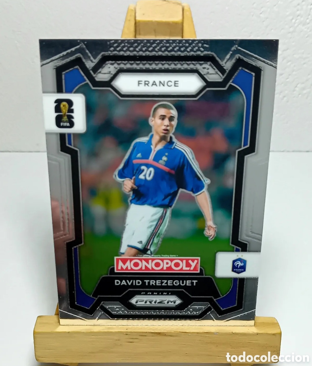 Cromos de f&uacute;tbol: DAVID TREZEGUET 2026 FRANCIA MONOPOLY PRIZM PANINI.