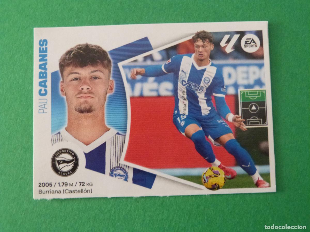 Cromos de f&uacute;tbol: CROMO FUTBOL CABANES DEPORTIVO ALAVES SIN PEGAR FICHAJE N&ordm; 3 INVIERNO LIGA ESTE 2024-2025/24-25