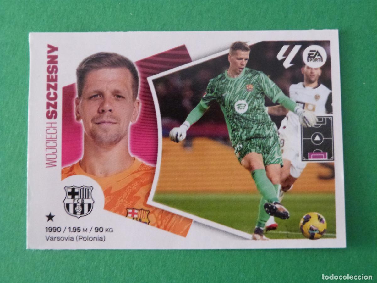 Cromos de f&uacute;tbol: CROMO FUTBOL SZCZESNY F.C. BARCELONA SIN PEGAR FICHAJE N&ordm; 6 INVIERNO LIGA ESTE 2024-2025/24-25