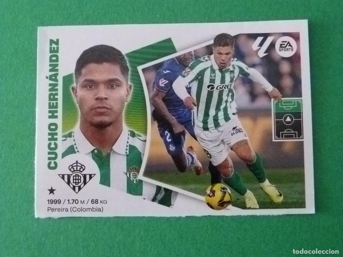 Cromos de f&uacute;tbol: CROMO FUTBOL CUCHO HERNANDEZ BETIS BALOMPIE SIN PEGAR FICHAJE 12 INVIERNO LIGA ESTE 2024-2025/24-25