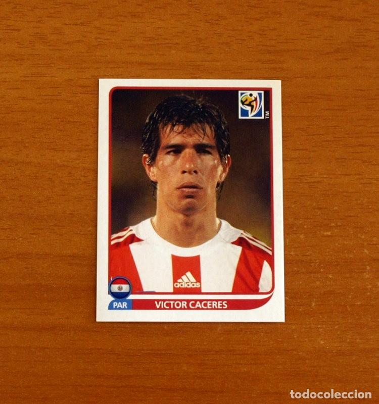Cromos de f&uacute;tbol: Paraguay -N&ordm; 442 V&iacute;ctor Caceres -Mundial South Africa 2010 FIFA World Cup-Panini -Nunca Pegado