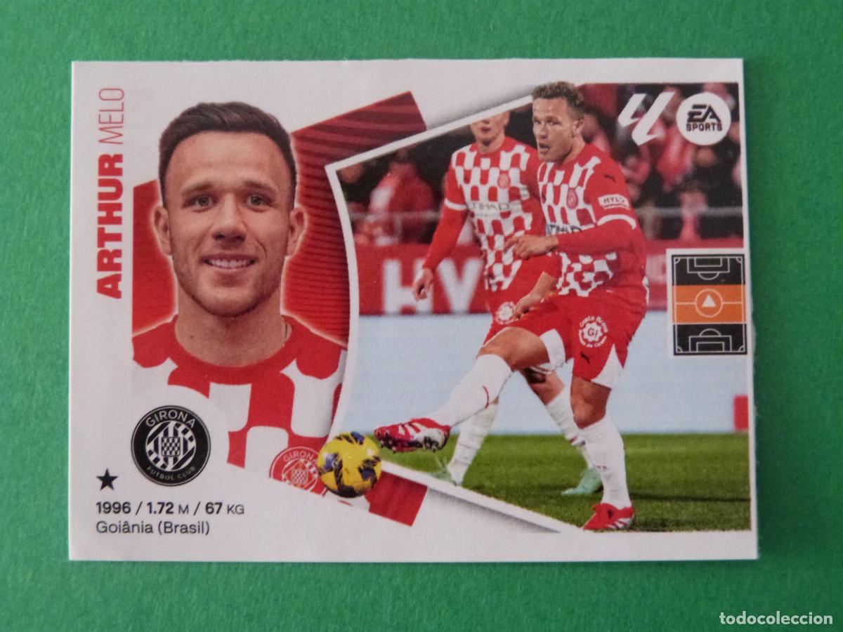 Cromos de f&uacute;tbol: CROMO FUTBOL ARTHUR GIRONA F.C. SIN PEGAR FICHAJE N&ordm; 24 INVIERNO LIGA ESTE 2024-2025/24-25