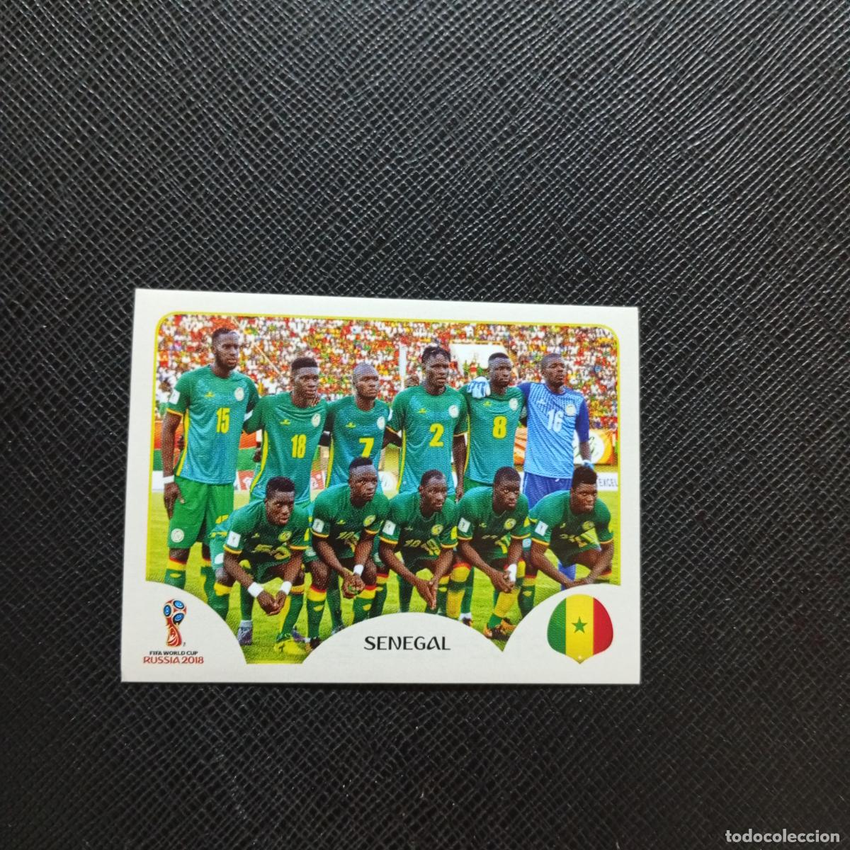 Cartes &agrave; collectionner de Football: 613 ALINEACION SENEGAL PANINI MUNDIAL RUSIA 2018 CROMO FUTBOL 18 - SIN PEGAR - CJ2 .