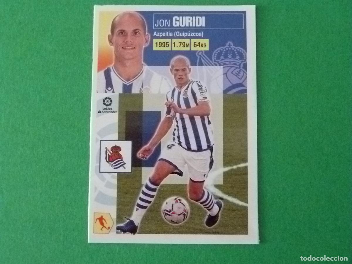 Cromos de Futebol: CROMO FUTBOL GURIDI REAL SOCIEDAD SIN PEGAR FICHAJE N&ordm; 26 INVIERNO LIGA ESTE 2020-2021/20-21