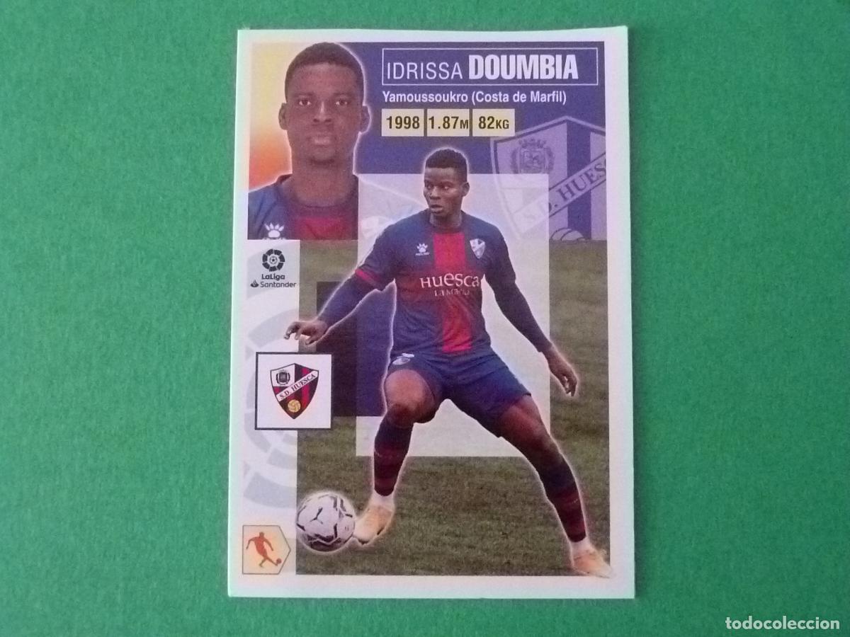 Cromos de f&uacute;tbol: CROMO FUTBOL DOUMBIA S.D. HUESCA SIN PEGAR FICHAJE N&ordm; 22 INVIERNO LIGA ESTE 2020-2021/20-21