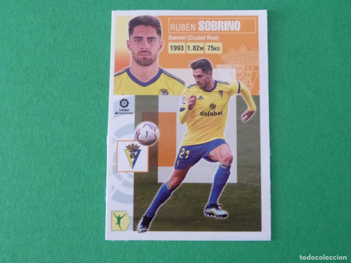Cromos de f&uacute;tbol: CROMO FUTBOL SOBRINO CADIZ C.F. SIN PEGAR FICHAJE N&ordm; 8 INVIERNO LIGA ESTE 2020-2021/20-21