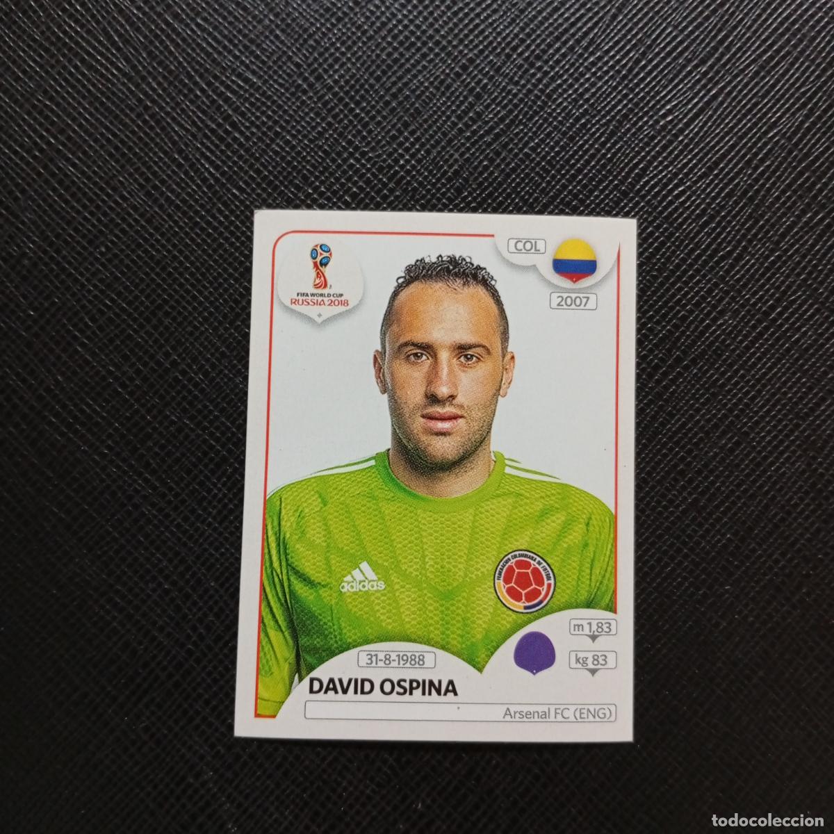 Cromos de f&uacute;tbol: 634 DAVID OSPINA COLOMBIA PANINI MUNDIAL RUSIA 2018 CROMO FUTBOL 18 - SIN PEGAR - CJ2